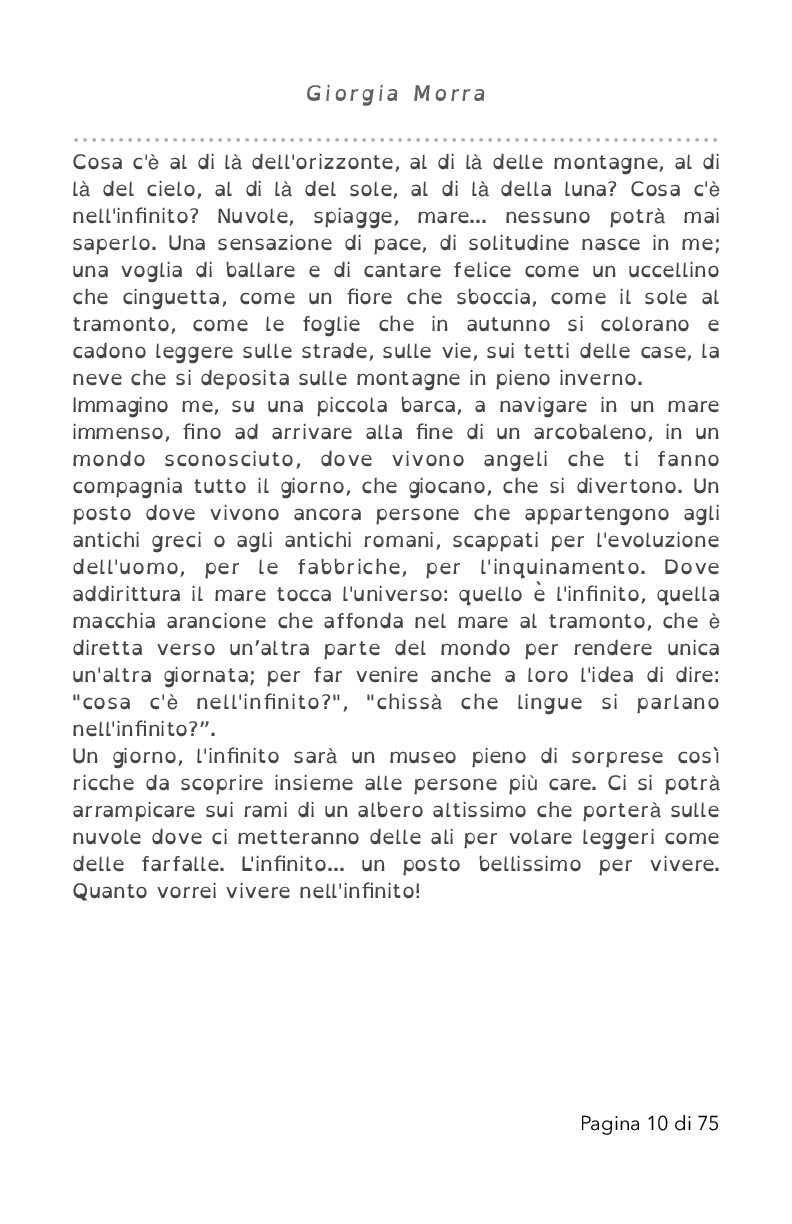 Pagina 10 di Per me l'infinito è...